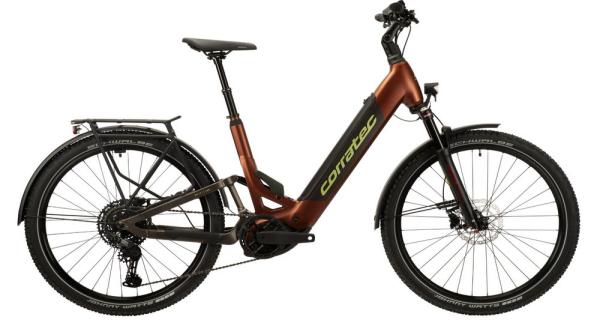 CORRATEC - MTC 100 Wave CX6 S / 600 Wh / Brown, Dark Grey, Light Green